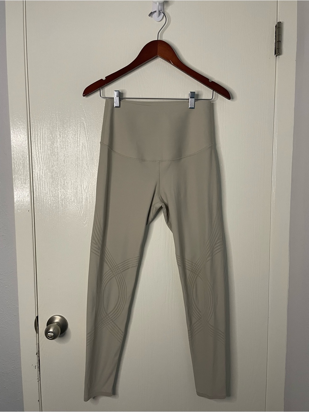 Fanka Body Sculpt High Rise Leggings Taupe Size Small Yoga Workout